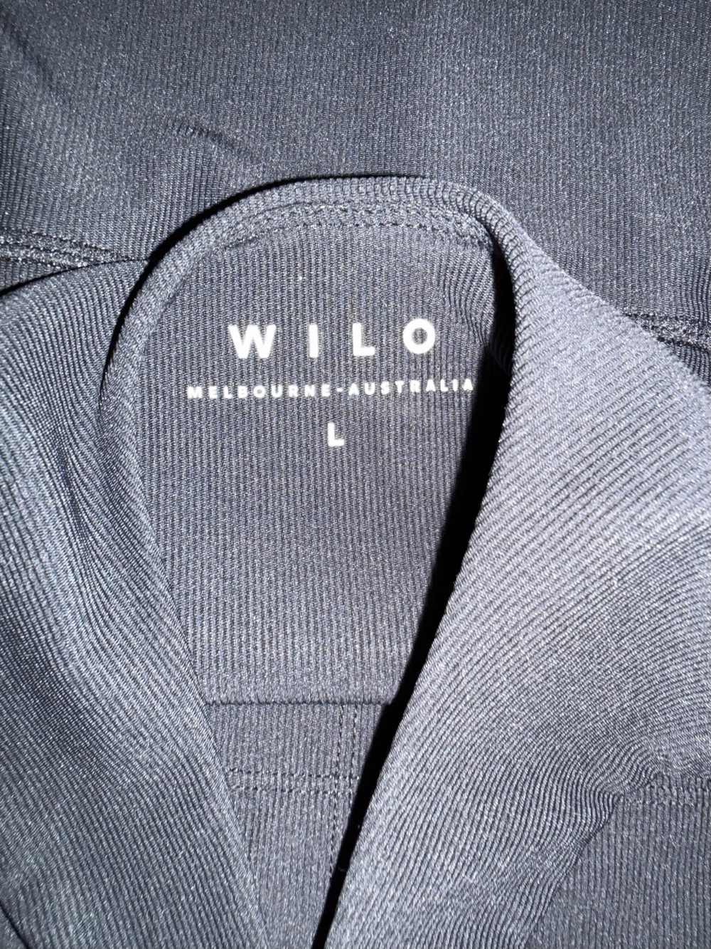 EUC Women’s Wilo The Label Black Ribbed Active Romper - Size Large - Picture 3 of 3